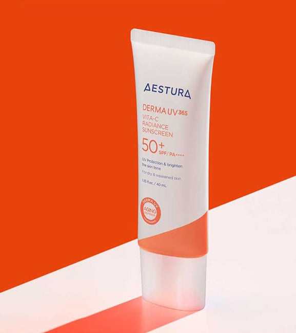 AESTURA Derma UV 365 Vita-C Radiance Sunscreen 40ml SPF50+ PA++++ from Korea
