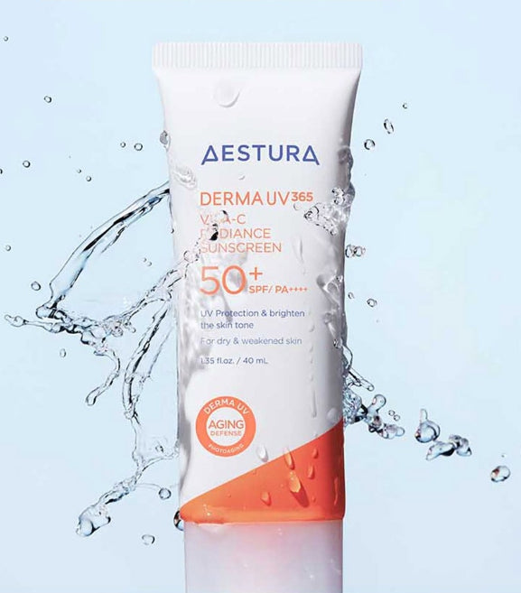 AESTURA Derma UV 365 Vita-C Radiance Sunscreen 40ml SPF50+ PA++++ from Korea