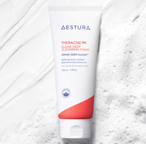 AESTURA THERACNE 365 Clear Deep Cleansing Foam 200g from Korea by AESTURA