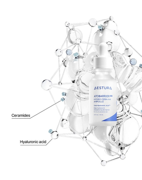 2 x AESTURA Atobarrier 365 Hydro Cera-Ha Ampoule 30ml from Korea