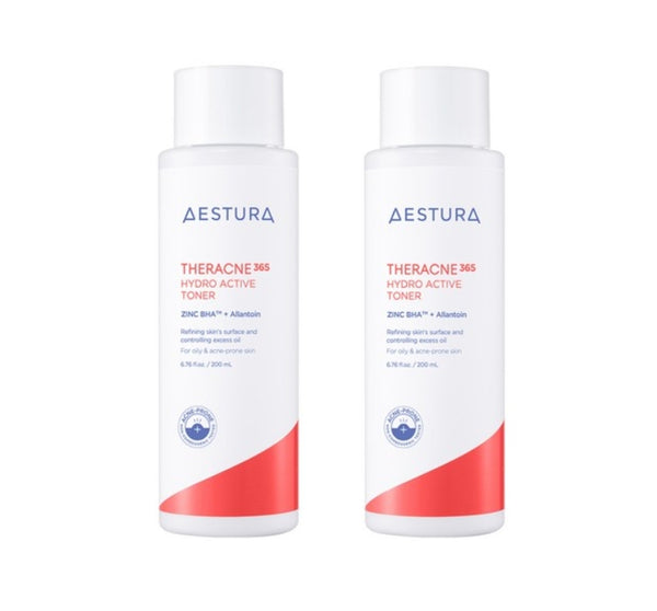 2 x AESTURA THERACNE365 Hydro Active Toner 200ml from Korea by AESTURA