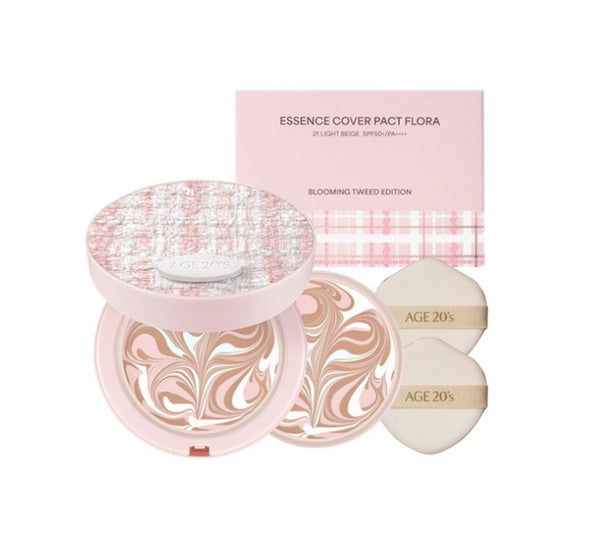 AGE 20's Essence Cover Pact Flora Blooming Tweed Edition 14g from Korea by AGE 20's