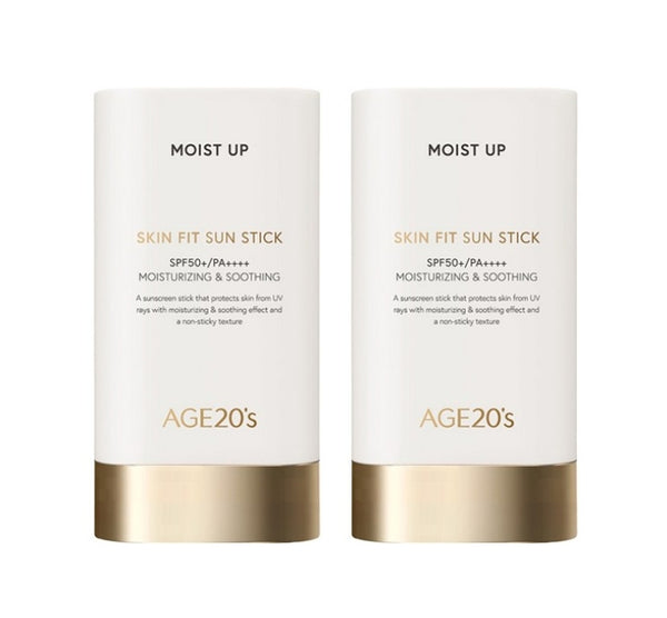 2 x AGE 20's Skin Fit Sun Stick 19g, SPF50+ PA++++ from Korea