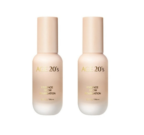 2 x AGE 20's Essence Glow Foundation 30ml, #13 #21 #23 from Korea by AGE 20's