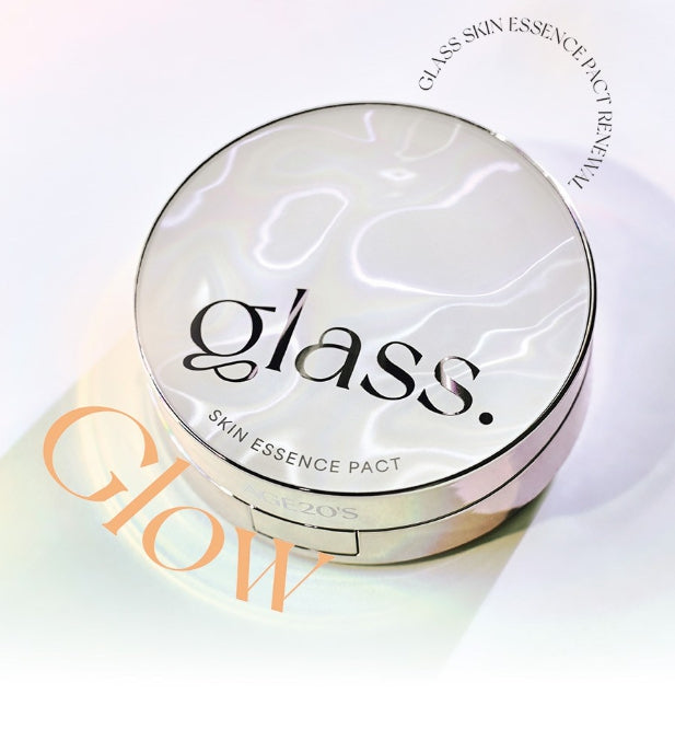 AGE 20's Glass Skin Essence Pact Glow (Main+Refill) #21 Netural Ivory SPF50+ PA++++ from Korea by AGE 20's
