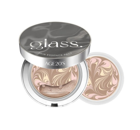 AGE 20's Glass Skin Essence Pact Perfect (Main+Refill) #23 Netural Beige SPF50+ PA++++ from Korea by AGE 20's