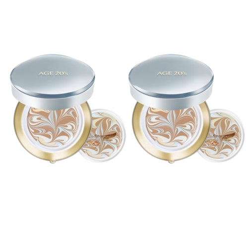 2 x AGE 20's Signature Essence Cover Pact Master Velvet Pack (3 Items) #13 #21 #23 from Korea by AGE 20's