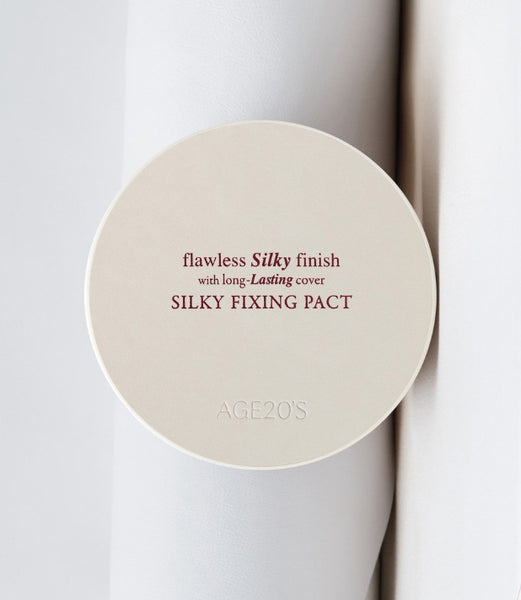 AGE 20's Silky Fixing Pact #21 Light Beige (Main+Refill), SPF50+ PA++++ from Korea by AGE 20's