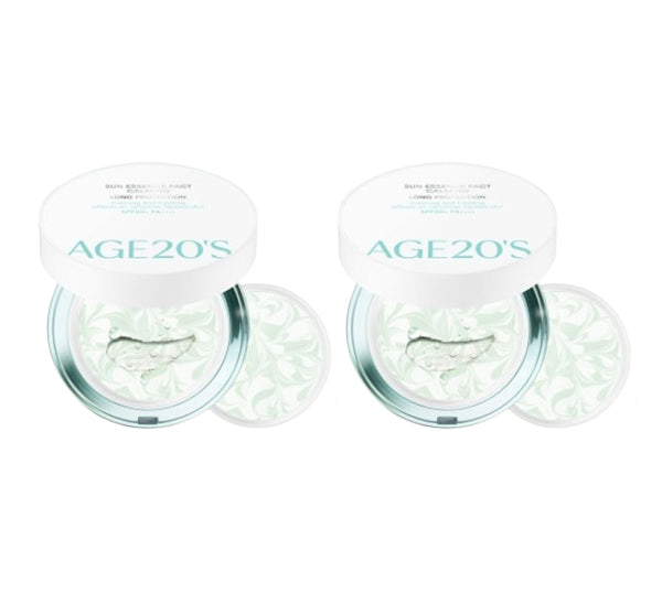 2 x AGE 20's Sun Essence Pact Calming Protection Pack(2 Items), SPF50+ PA++++ from Korea by AGE 20's