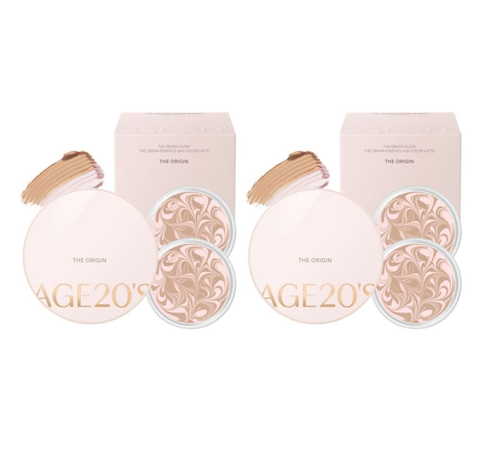 2 x AGE 20's The Origin Essence Pact Pink #13 #21 #23 Pack (Main+Refill), SPF50+ PA+++ from Korea by AGE 20's