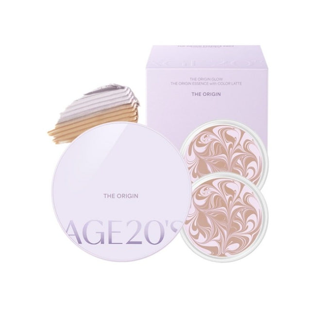 AGE 20's The Origin Essence Pact Lavender Latte #13 (Main+Refill), SPF50+ PA+++ from Korea by AGE 20's