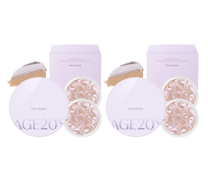 2 x AGE 20's The Origin Essence Pact Lavender #131 #21 #23 Pack (Main+Refill), SPF50+ PA+++ from Korea by AGE 20's