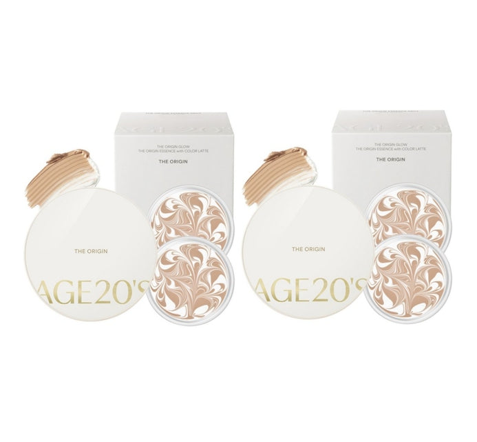 2 x AGE 20's The Origin Essence Pact White #13 #21 #23 Pack (Main+Refill+Refill), SPF50+ PA+++ from Korea by AGE 20's