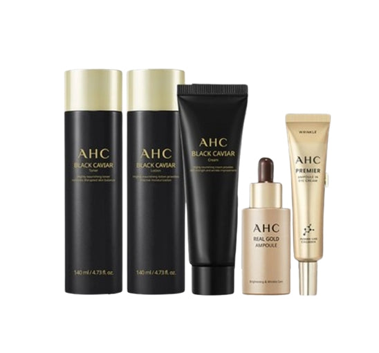 ערכת טיפול פולחני לנוער קוויאר שחור של AHC (5 פריטים) מקוריאה