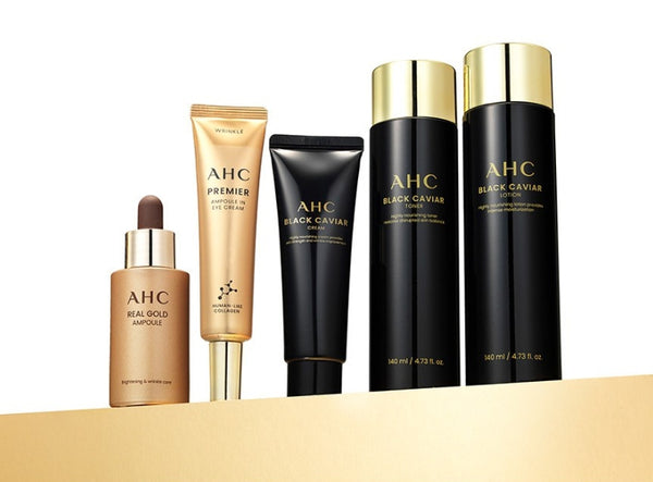 AHC Black Caviar Youth Ritual Care Set (5 Artikel) aus Korea
