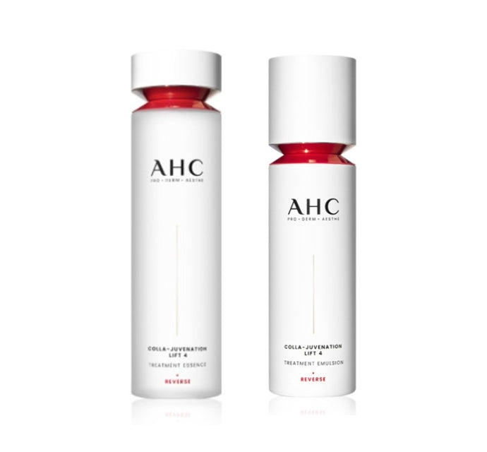 AHC Colla-Juvenation Lift 4 Treatment Essence + Emulsion Set (2 Items) from Korea by AHC