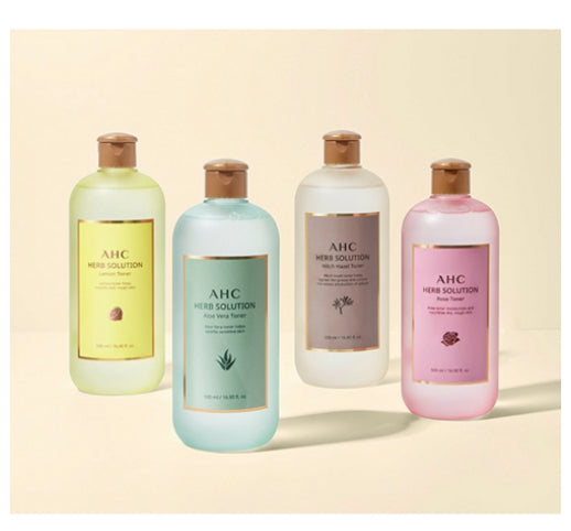 2 x AHC Herb Solution Lemon Toner 500ml from Korea by AHC