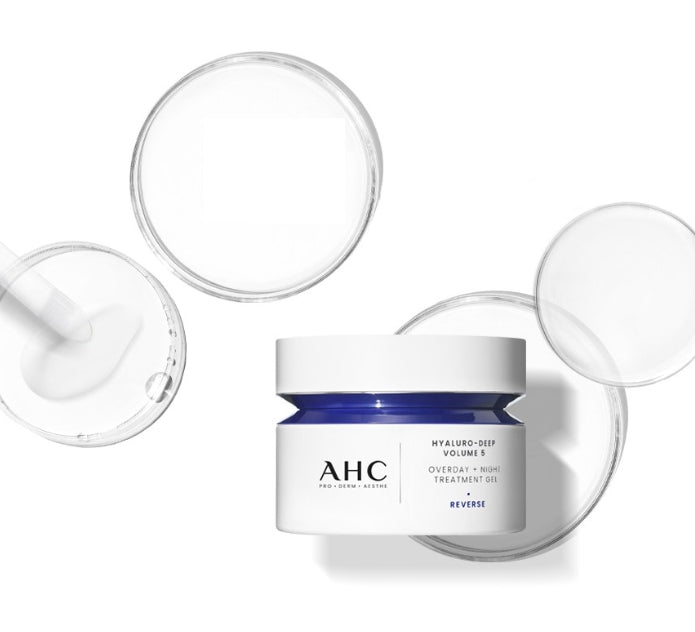 AHC Hyaluro-Deep Volume 5 Overday+Night Treatment Gel 50ml from Korea