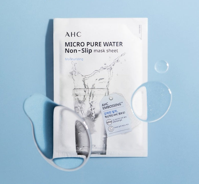 20 x AHC Micro Pure Water Non-Slip Mask Sheet 33ml from Korea