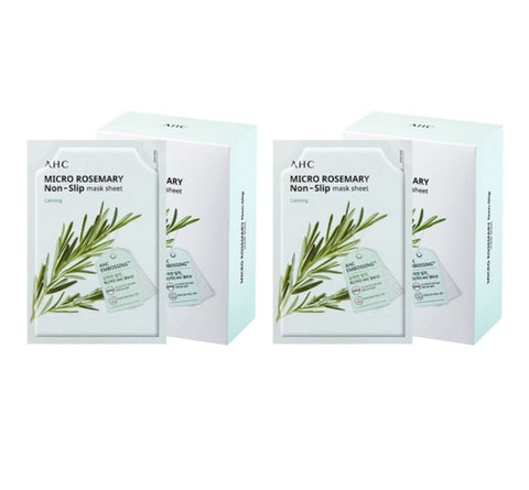 20 x AHC Micro Rosemary Non-Slip Mask Sheet from Korea by AHC