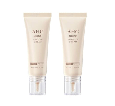 2 x AHC Nude Tone Up Cream 40ml SPF50+ PA++++ from Korea by AHC