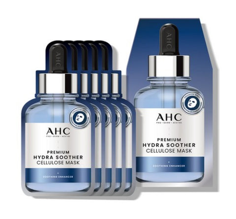 5 x AHC Premium Hydra Soother Cellulose Mask from Korea by AHC