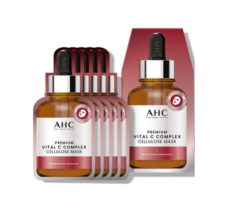 5 x AHC Premium Vital C Complex Cellulose Mask from Korea by AHC