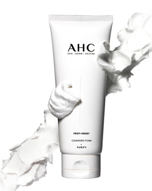 AHC Prep + Reset Cleansing Foam 150ml from Korea by AHC