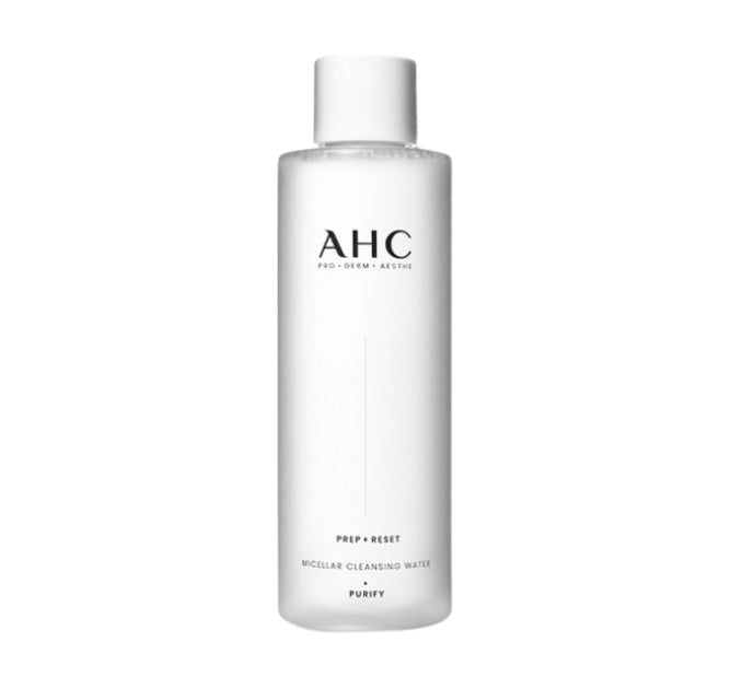 AHC Prep + Reset Cleansing Water 255ml from Korea by AHC