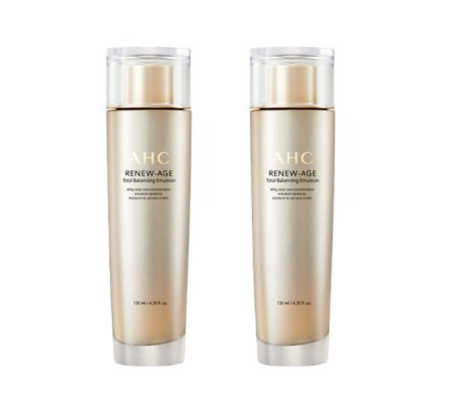 2 x AHC Renew-Age Total Balancing Emulsion 130ml from Korea
