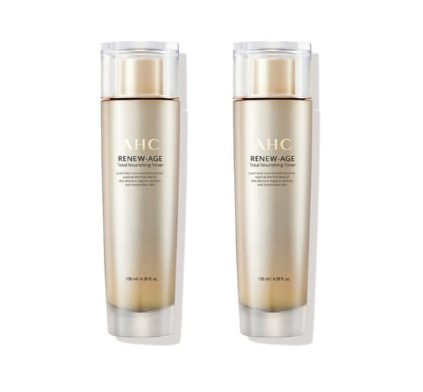 2 x AHC Renew-Age Total Nourishing Toner 130ml from Korea by AHC