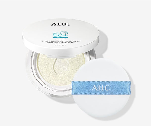 AHC Safe On Cica Calming Sun Cushion EX 25ml SPF 50+ PA++++ from Korea by AHC
