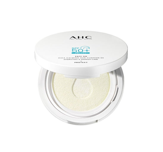 AHC Safe On Cica Calming Sun Cushion EX 25ml SPF 50+ PA++++ from Korea by AHC