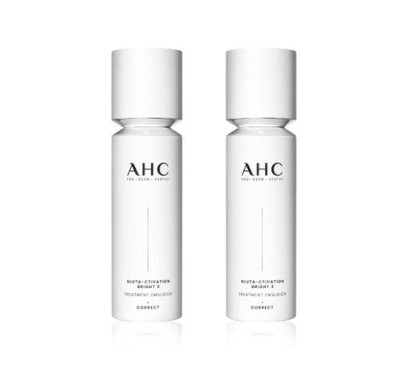 2 x AHC Gluta-Ctivation Bright 3 Treatment Emulsion 100ml from Korea by AHC