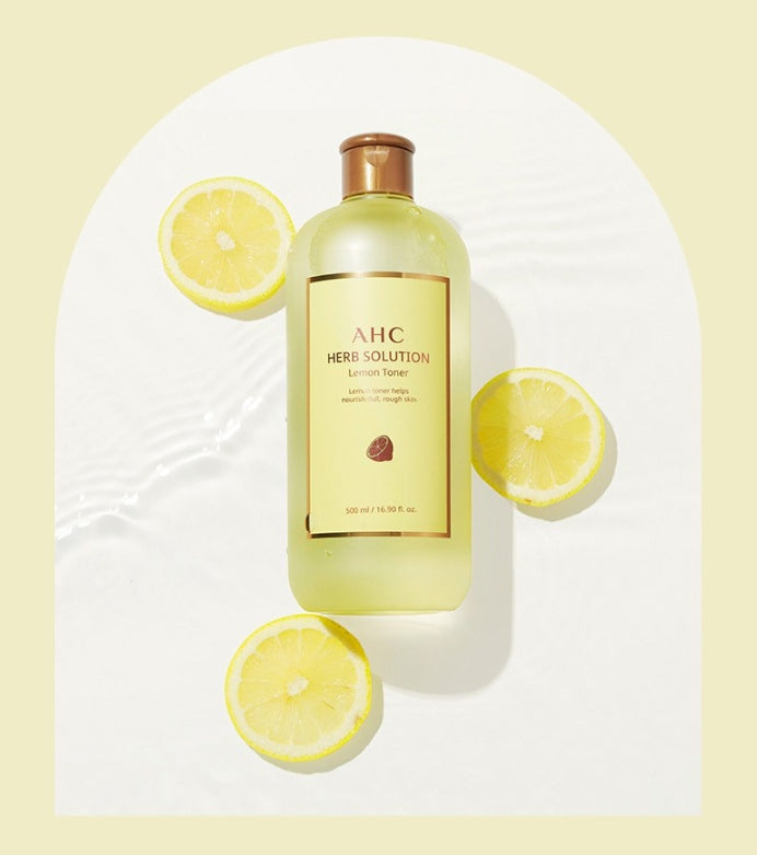 AHC Herb Solution Lemon Toner 500ml from Korea by AHC