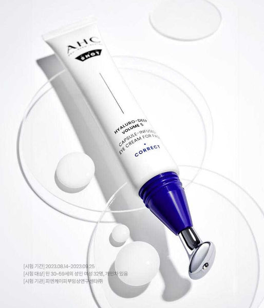 AHC Hyaluro-Deep Volume 5 Intra-Serum + Eye Cream Set (2 Items) from Korea by AHC
