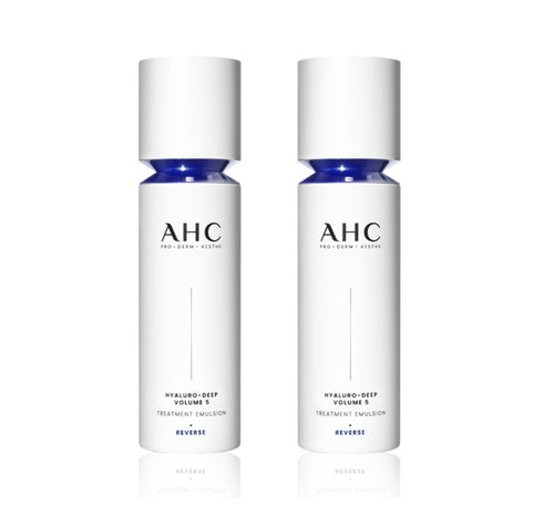 2 x AHC Hyaluro-Deep Volume 5 Treatment Emulsion 100ml from Korea by AHC