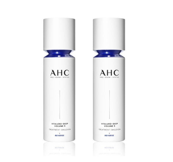 2 x AHC Hyaluro-Deep Volume 5 Treatment Emulsion 100ml from Korea by AHC