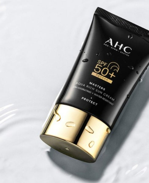 2 x AHC Masters Aqua Rich Sun Cream SPF50+ PA++++ 30ml from Korea by AHC
