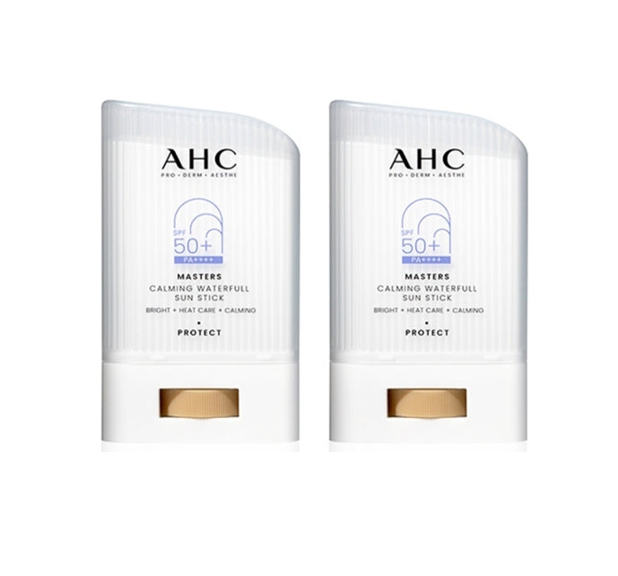 2 x AHC Masters Calming Waterfull Sun Stick SPF50+ PA++++ 22g from Korea by AHC