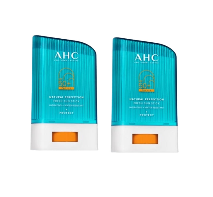 2 x AHC Natural Perfection Fresh Sun Stick 22g SPF50+ PA++++ from Korea by AHC