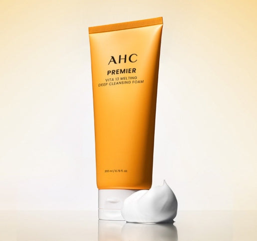 AHC Premier Vita 13 Melting Deep Cleansing Oil + Foam Set (2 Items) from Korea by AHC