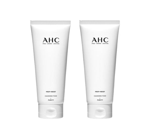 2 x AHC Prep + Reset Cleansing Foam 150ml from Korea by AHC