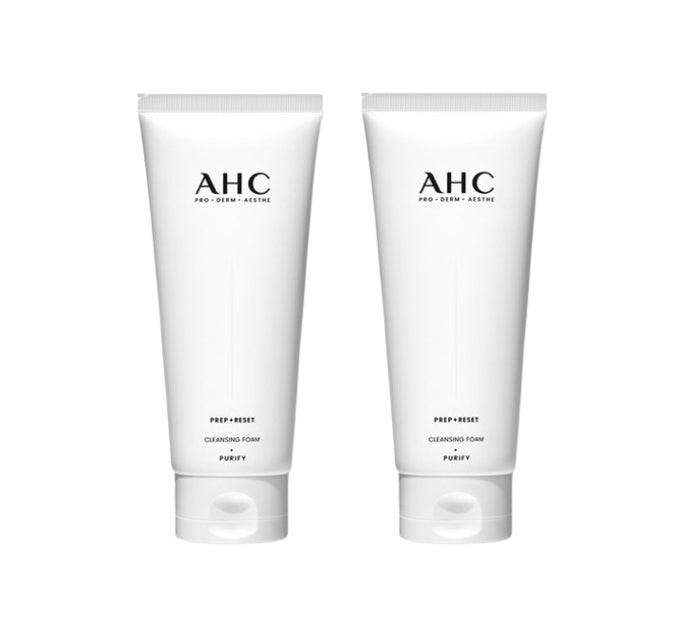 2 x AHC Prep + Reset Cleansing Foam 150ml from Korea by AHC