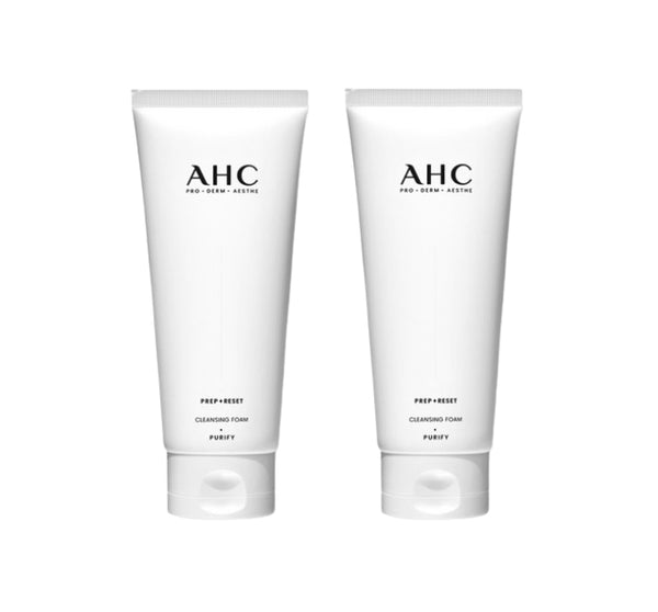 2 x AHC Prep + Reset Cleansing Foam 150ml from Korea by AHC