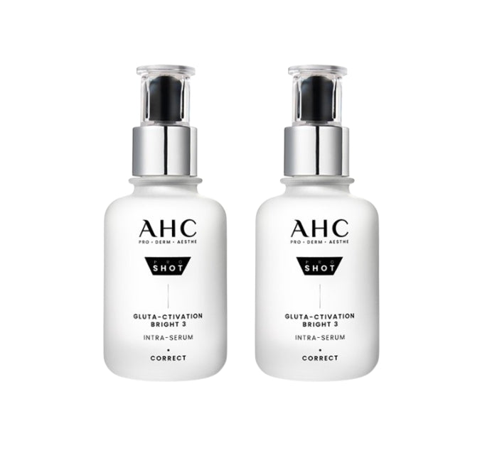 2 x AHC Pro Shot Gluta-Ctivation Bright 3 Intra-Serum 40ml from Korea by AHC
