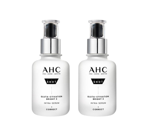 2 x AHC Pro Shot Gluta-Ctivation Bright 3 Intra-Serum 40ml from Korea by AHC