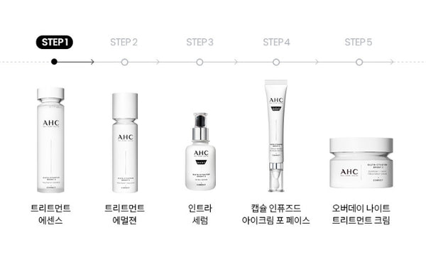 AHC Pro Shot Gluta-Ctivation Bright 3 Set (5 Items) from Korea by AHC