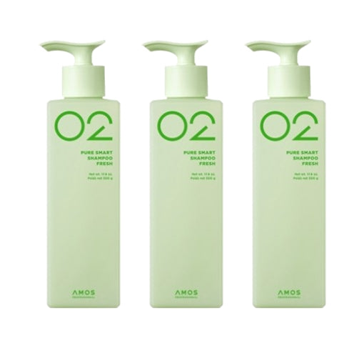 3 x AMOS PROFESSIONAL Pure Smart Shampoo Fresh 500g from Korea