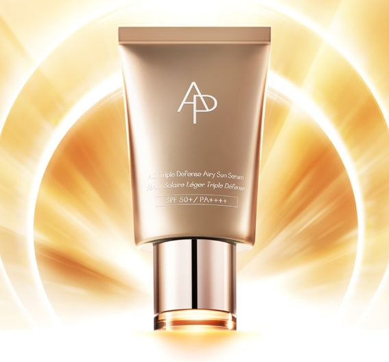 AP BEAUTY A.O. Triple Defense Airy Sun Serum 40ml from Korea + Samples(2 Items) by AP BEAUTY